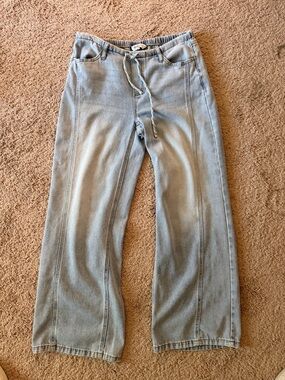 Comfiest Light Blue Wide-Leg Jeans